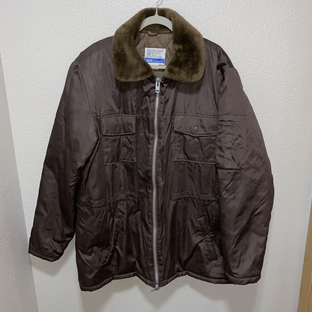 VTG Sears Work Leisure Men’s Jacket Size XLT Brown